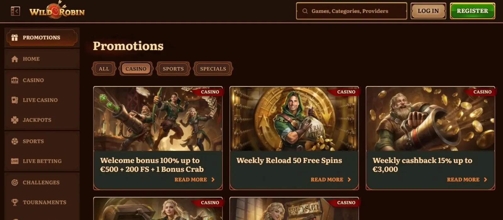 WildRobin Casino App – Mobiel casino plezier voor spelers in Nederland image 3